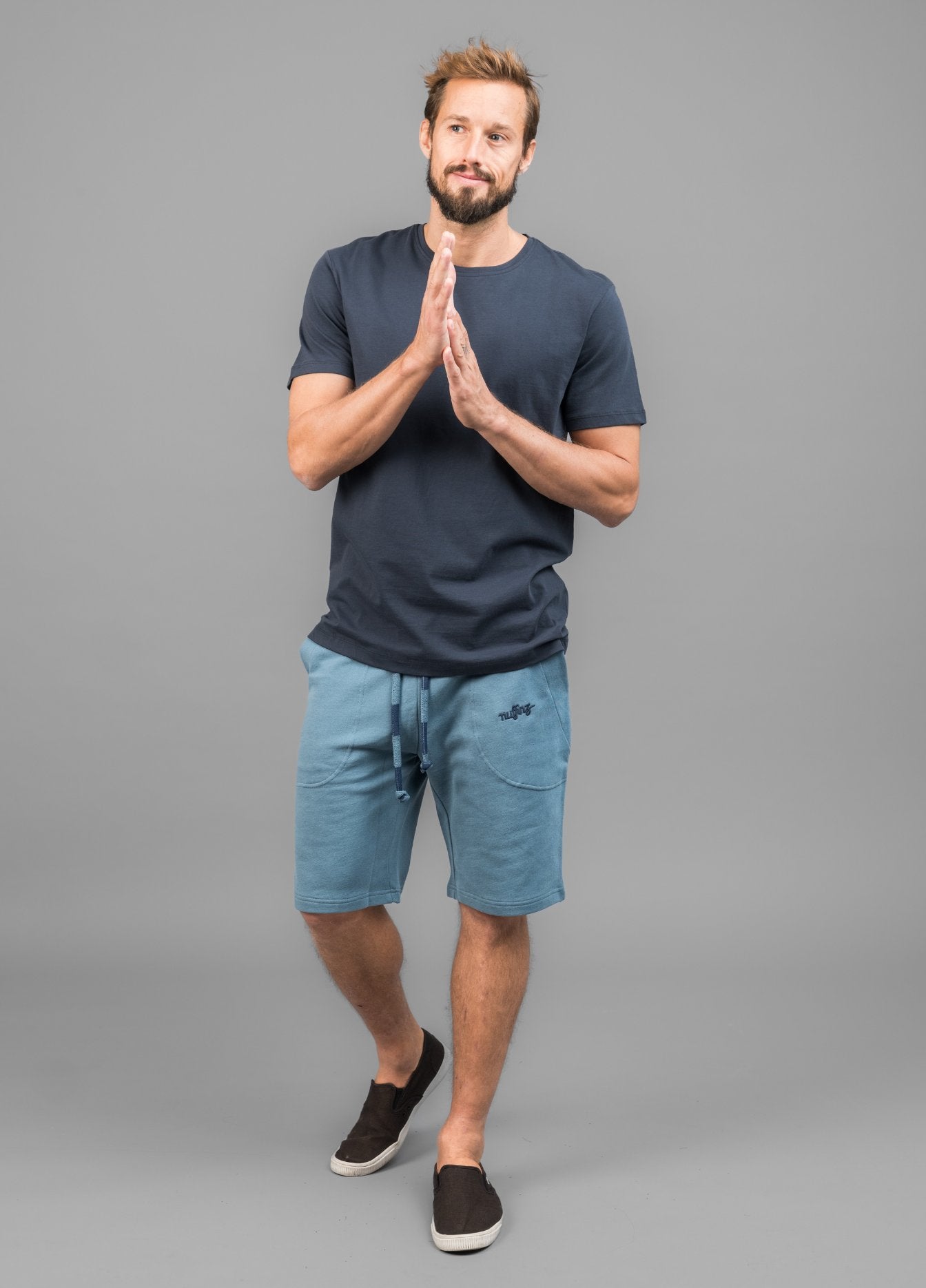 MIRAGE BLUE SOLID SHORTS