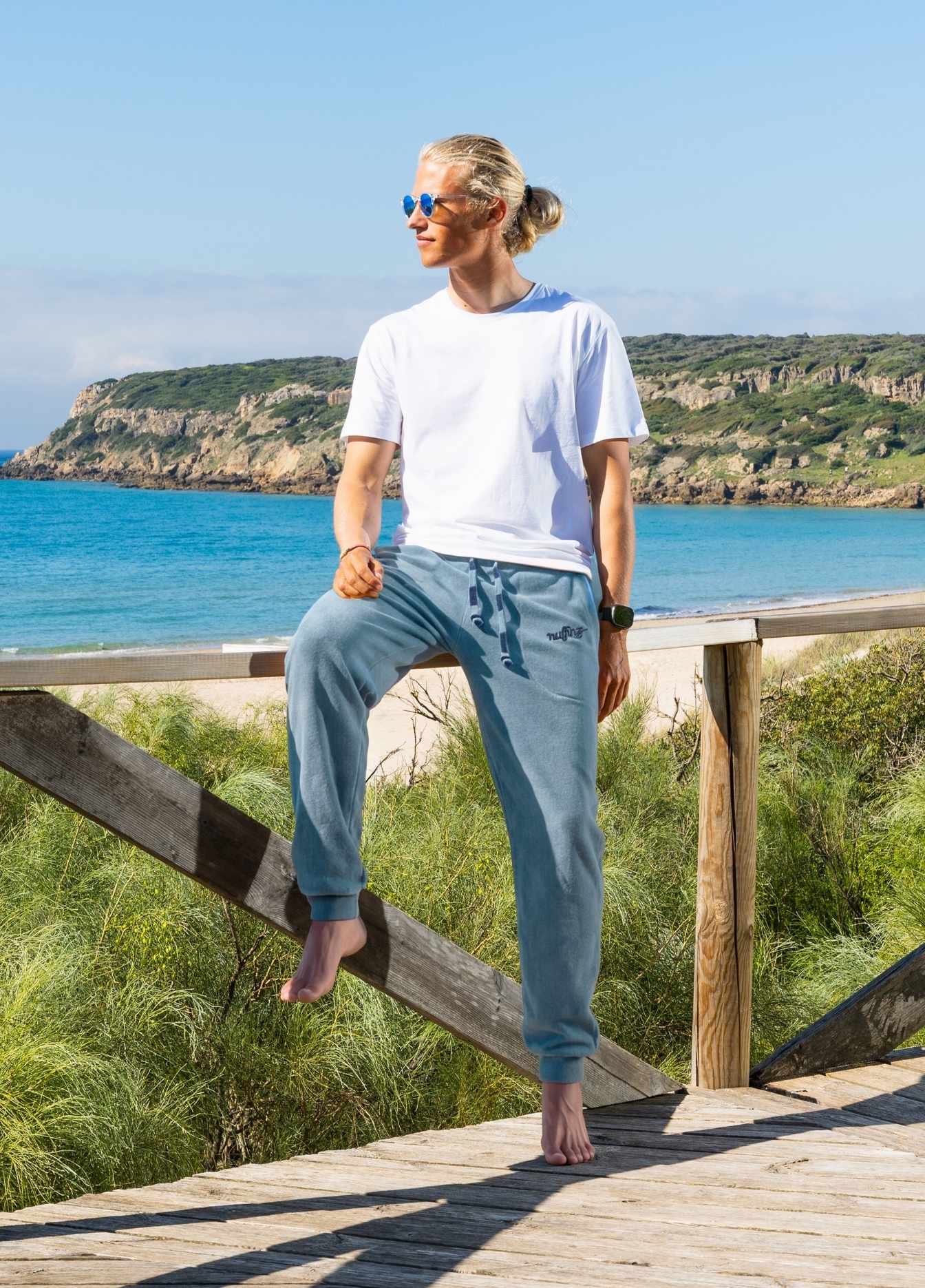 BLUE MIRAGE TOWEL PANTS