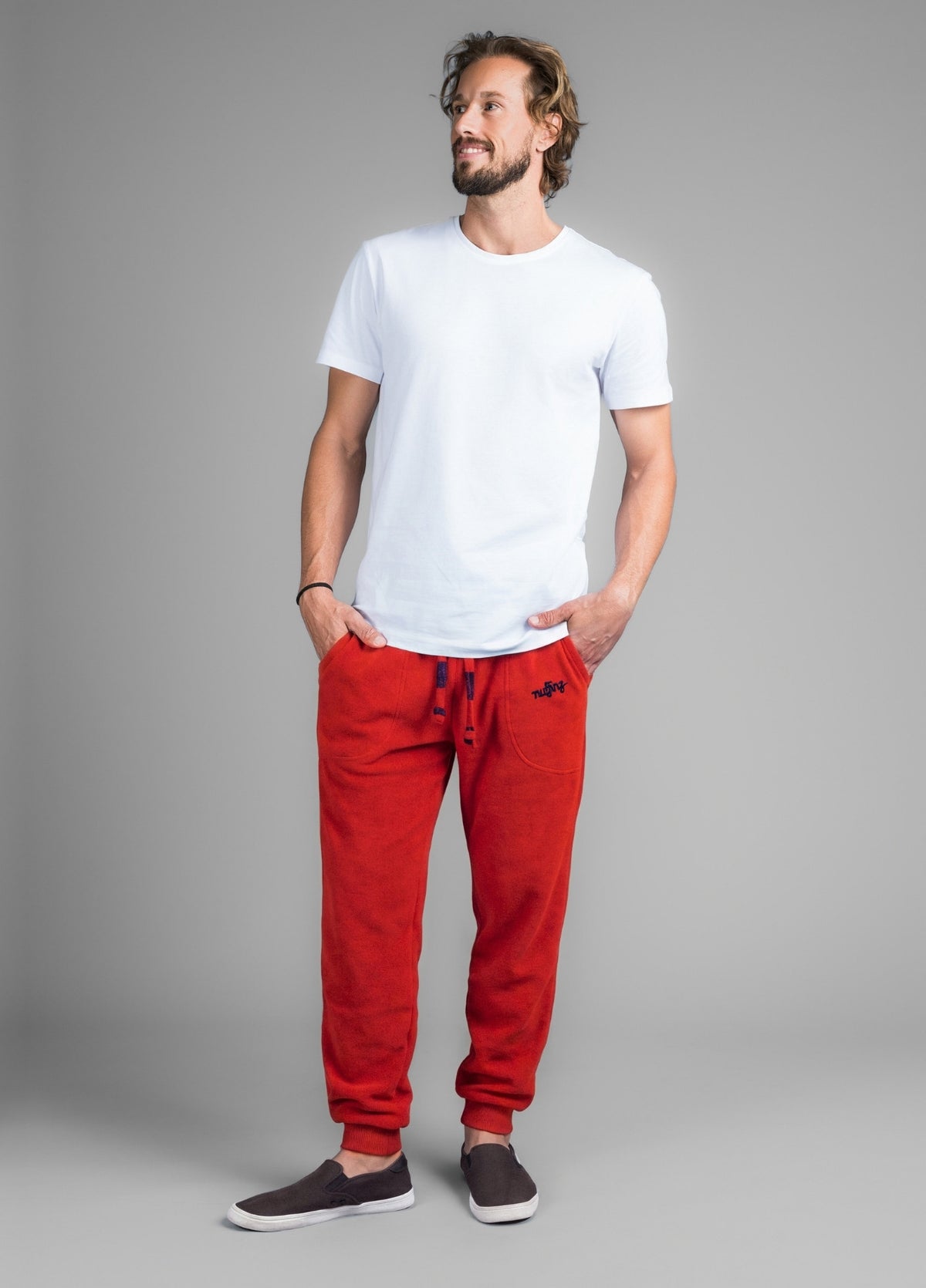 POMPEIAN RED TOWEL PANTS