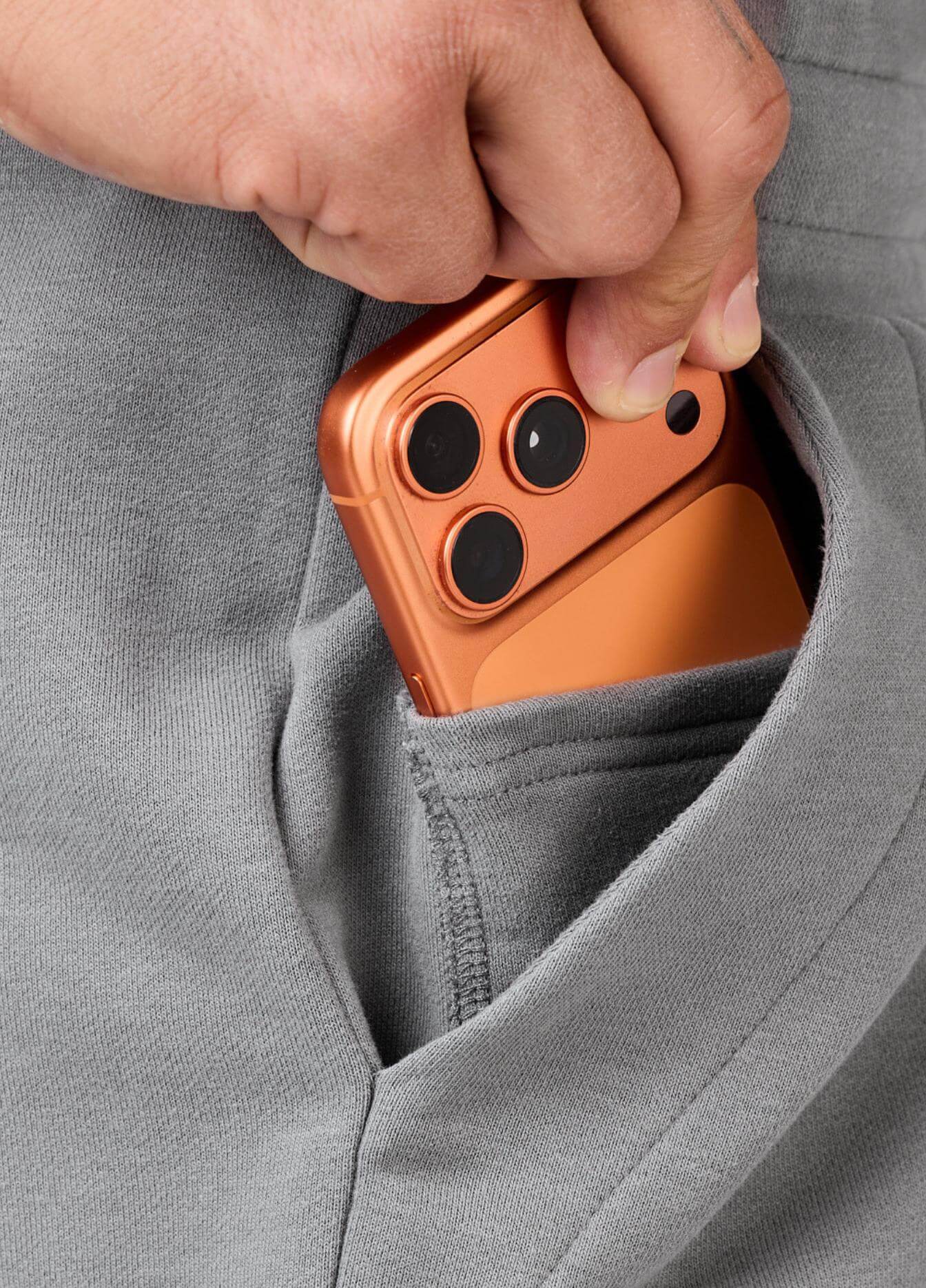 STEEL GREY SOLID SHORTS